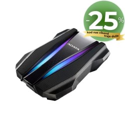 ADATA externi 2TB HD770G crni RGB, USB 3.2