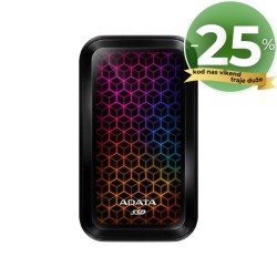ADATA Externi SSD 1TB RGB, ASE770G-1TU32G2-CBK