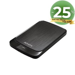 ADATA externi 1TB HV320 Slim, USB 3.2 crni